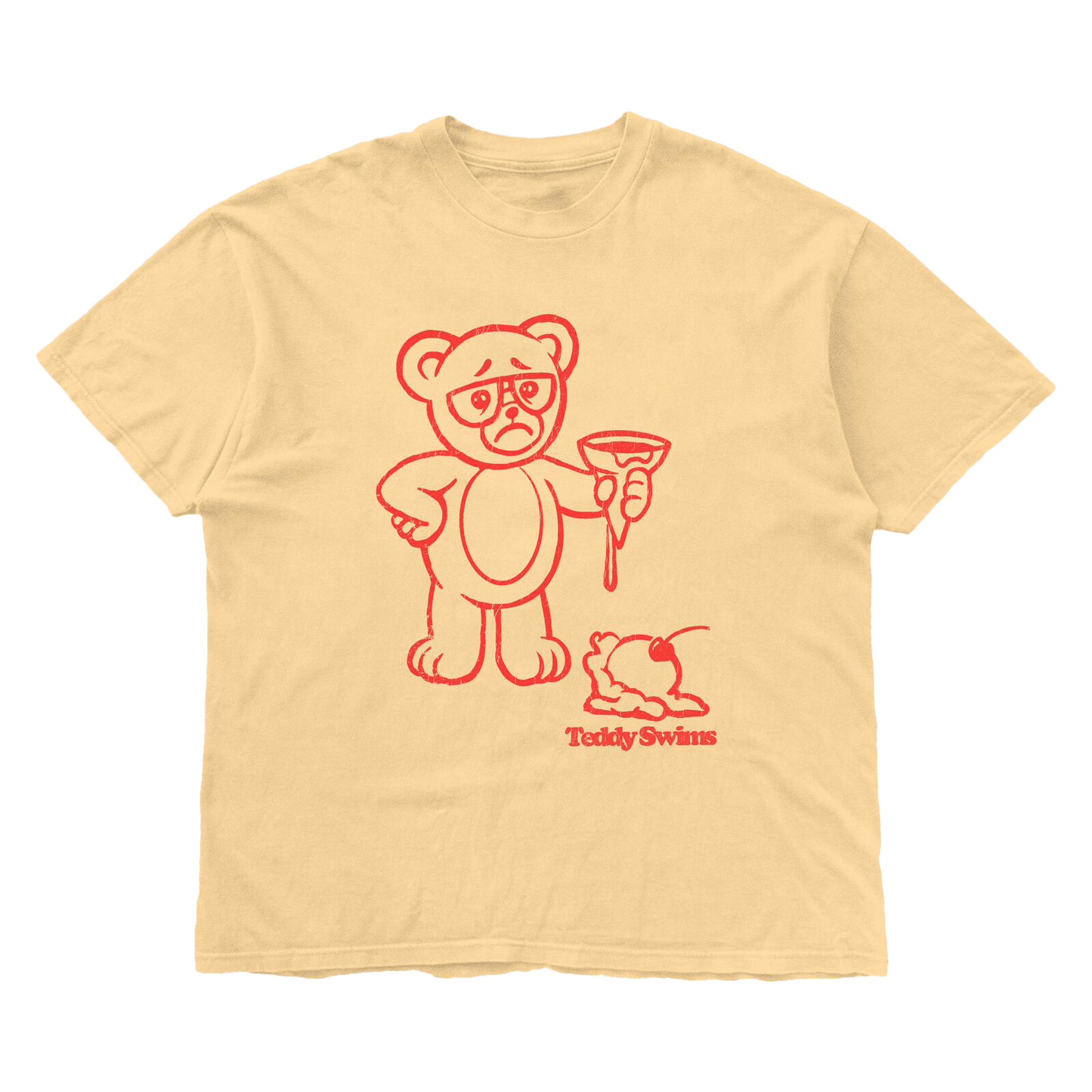 Sad Teddy Ice Cream Tee