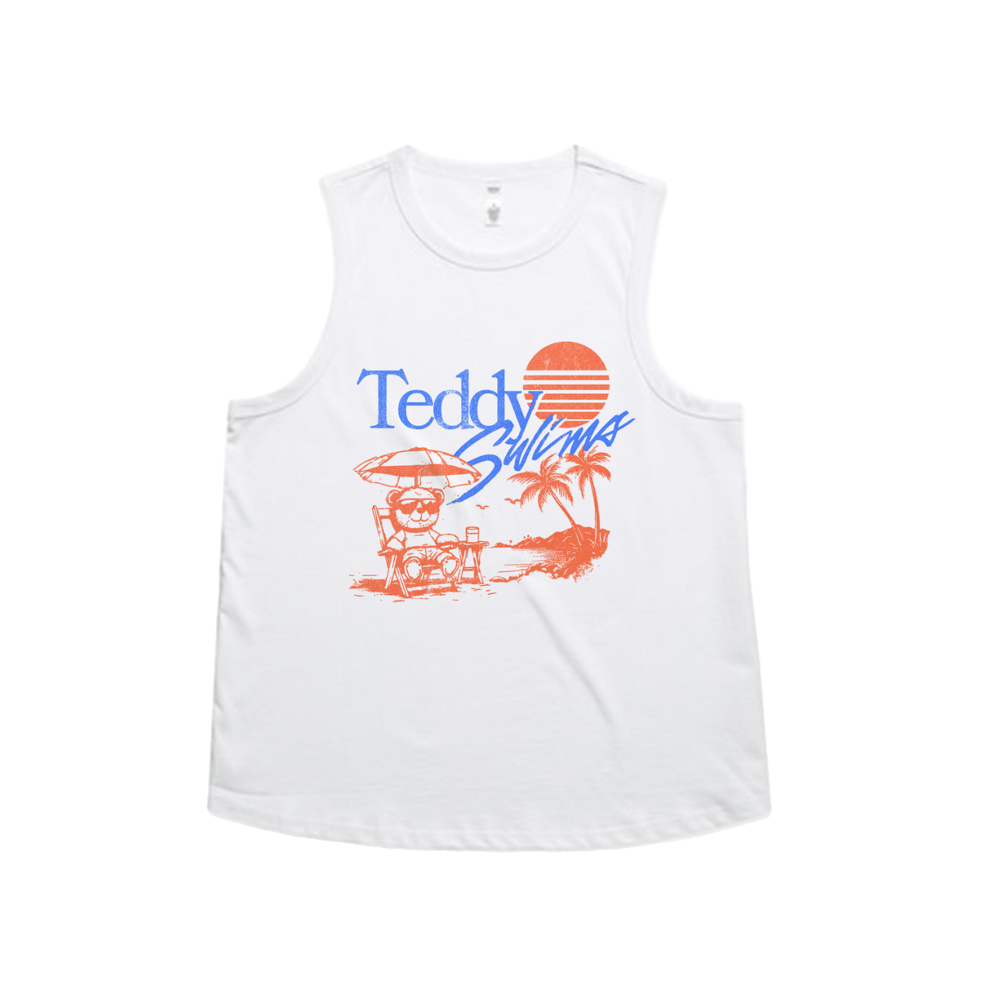 Summertime Teddy Ladies Tank
