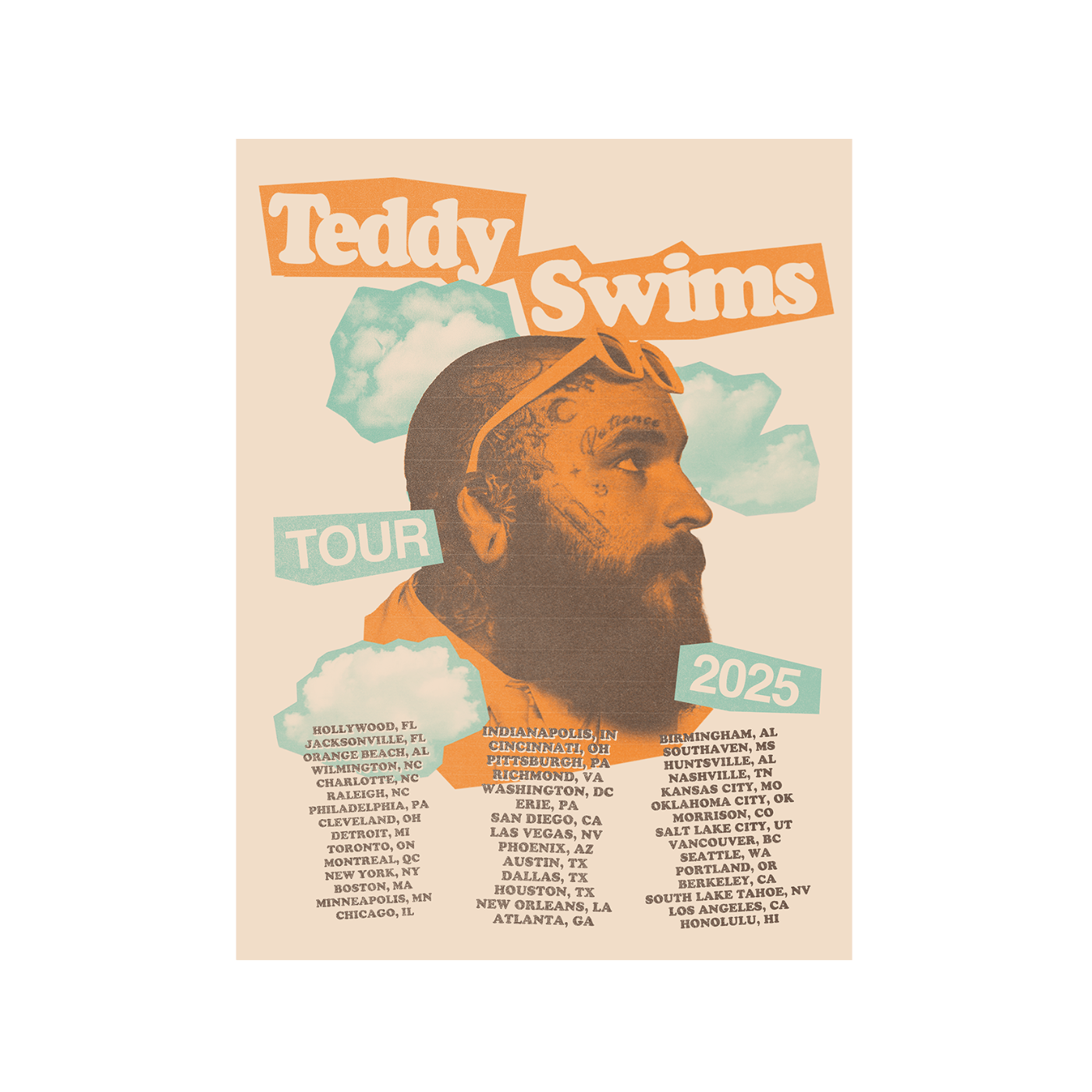 Teddy Double Sided Tour Poster