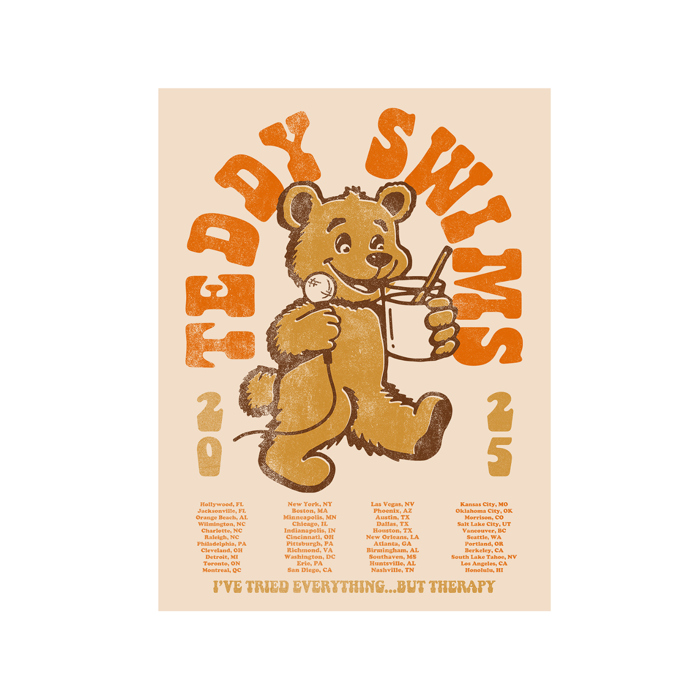 Teddy Double Sided Tour Poster