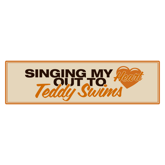 Singing My Heart Out Bumper Sticker