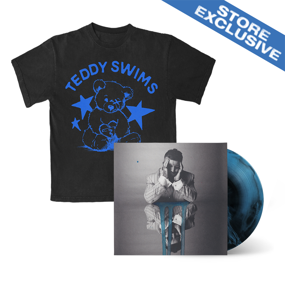 UGLY Ultra Sound Blue Vinyl & Teddy Stars Tee Bundle
